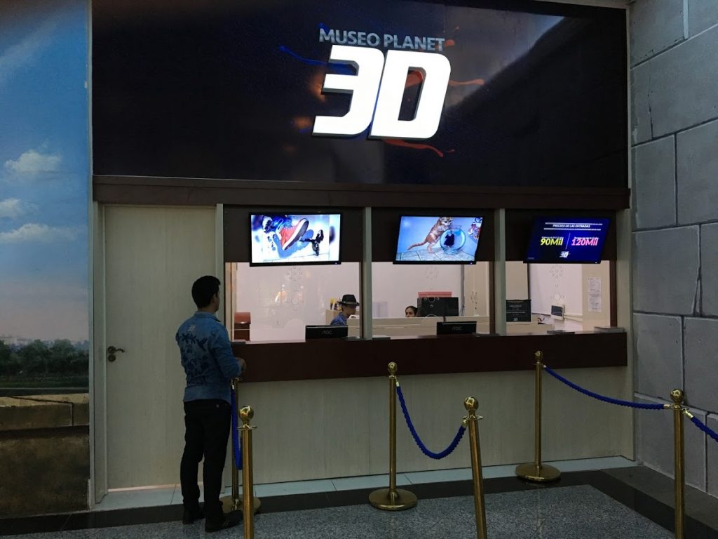 Bilheteria do Museu 3D no Paraguai